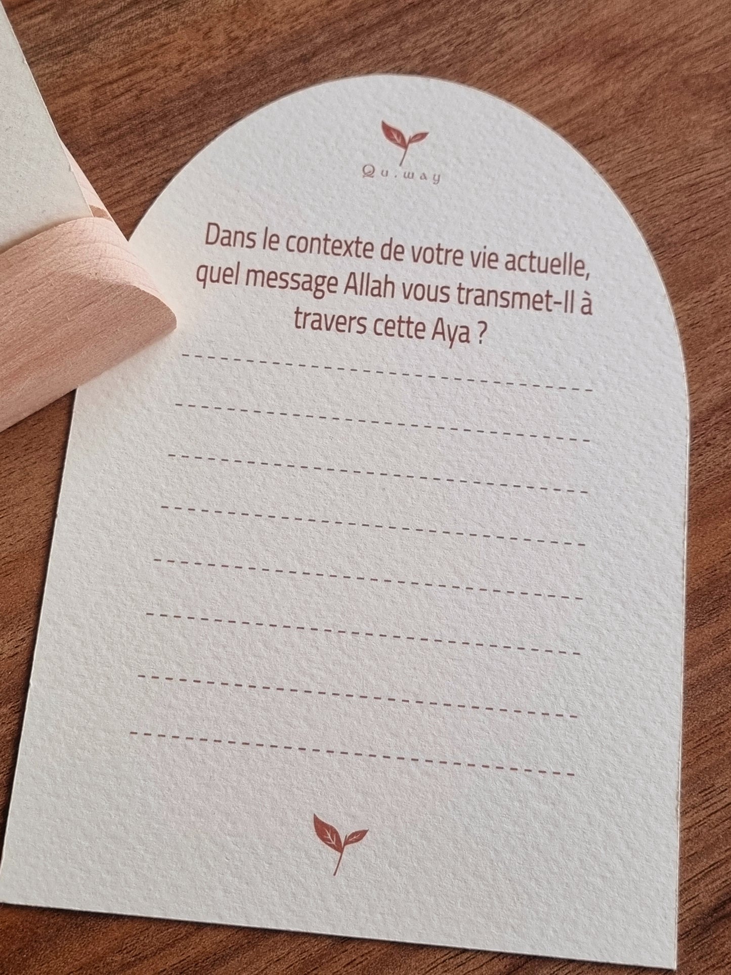 Cartes d'affirmation Coraniques en Arabe + traduction en français