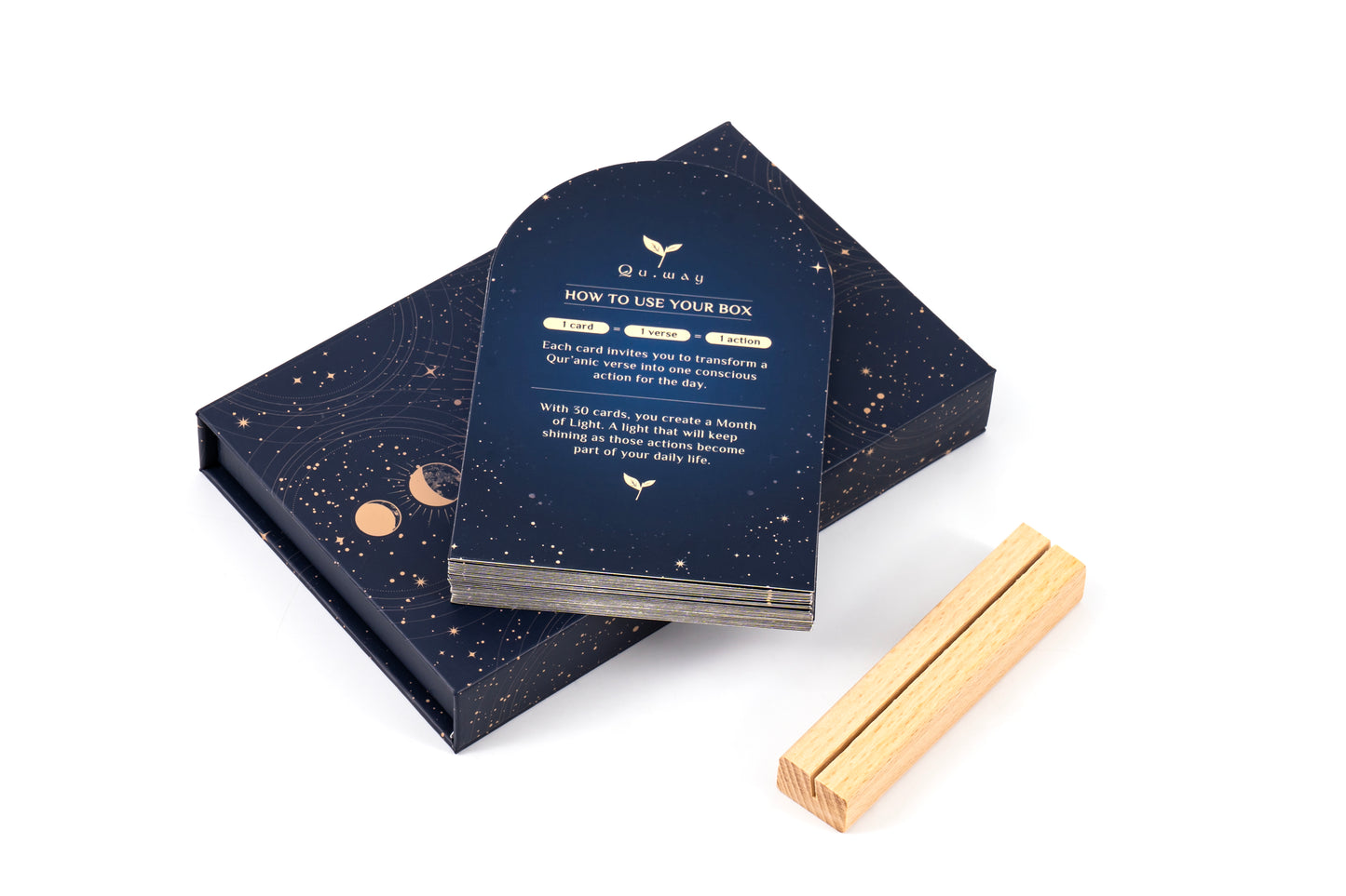Cartes d'affirmation Coraniques en Arabe + traduction en anglais