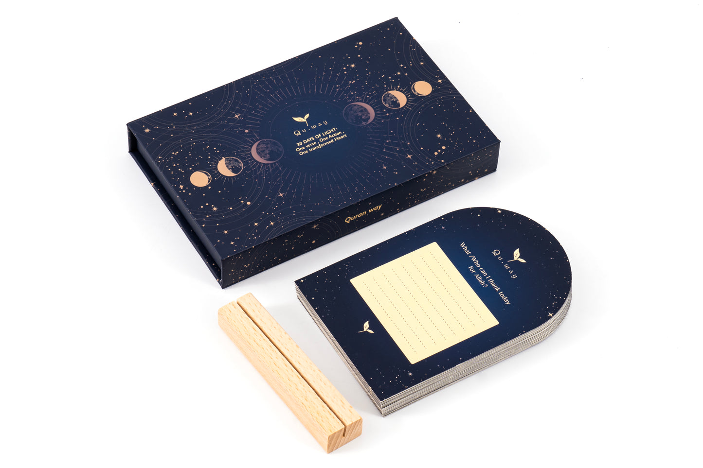 Cartes d'affirmation Coraniques en Arabe + traduction en anglais